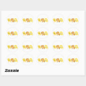 Jungle Cat Envelope Afdichtingen Ronde Sticker (Vel)