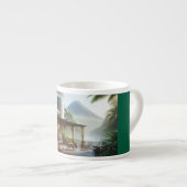 Jungle Coffee Oasis with Majestic Volcano View Espresso Kop (Voorkant rechts)