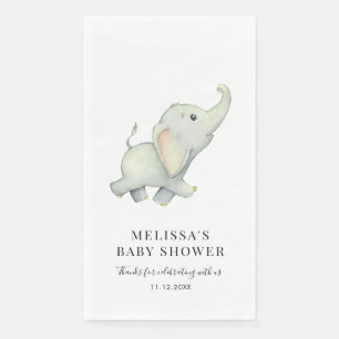 Jungle Dier Olifant Baby Shower Servet