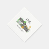 Jungle Dier Wilde Eén Verjaardags Servetten (Hoek)
