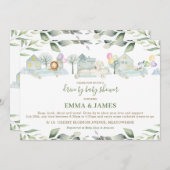 Jungle Dieren Auto's Groene Drive By Baby Shower Kaart (Voorkant / Achterkant)