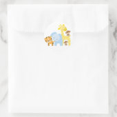 Jungle Dieren Envelope Afdichtingen Ronde Sticker (Tas)
