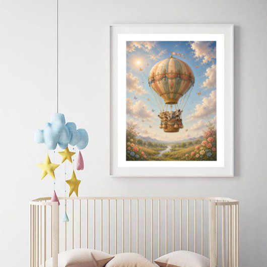 Jungle Dieren Heet Lucht Ballon Perfect Poster