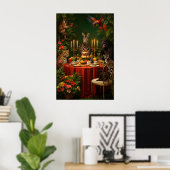 Jungle Dieren Thee Feest Poster, Maximalist Poster (Thuiskantoor)