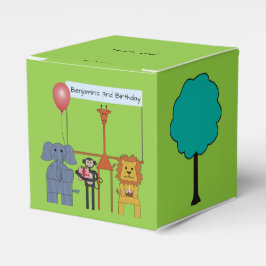 Jungle Dieren Verjaardagsfeest Favor Doos Bedankdoosjes