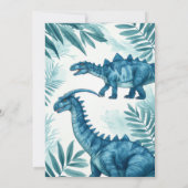 Jungle Dinosaur Komen Eerder Baby Borrel Kaart (Achterkant)
