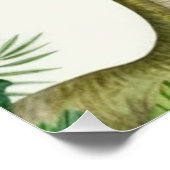 Jungle Dinosaur Roar Welcome Birthday Sign Perfect Poster (Hoek)