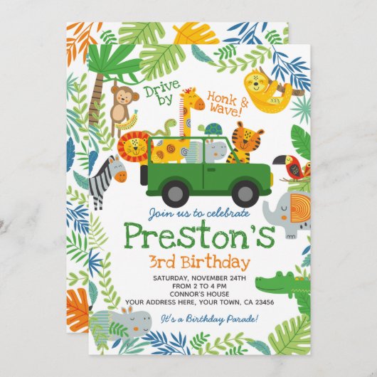 Jungle Drive By Kaart (Voorkant / Achterkant)