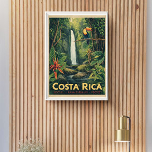 Jungle Escape – Vintage Costa Rica Reis Poster