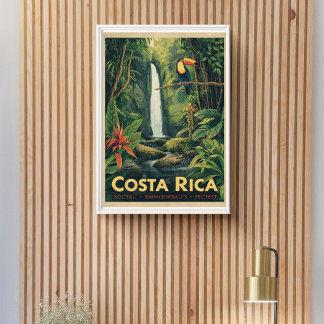 Jungle Escape – Vintage Costa Rica Travel Poster