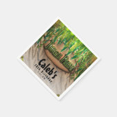 JUNGLE FEEST Bladeren & Dierprint Aangepaste Verja Servet (Hoek)