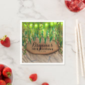 JUNGLE FEEST Bladeren & Dierprint Aangepaste Verja Servetten (Insitu)
