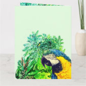 Jungle feest uitnodiging Vouwbare wenskaart (Achterkant)