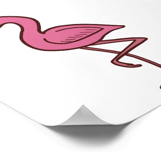 Jungle Flamingo Kleine Print (Hoek)