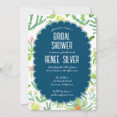 Jungle Garden Watercolor Custom BRIDAL SHOWER Kaart (Voorkant)
