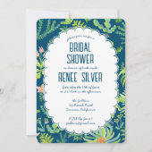 Jungle Garden Watercolor Custom BRIDAL SHOWER Kaart (Voorkant)
