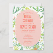 Jungle Garden Watercolor Custom BRIDAL SHOWER Kaart (Voorkant)