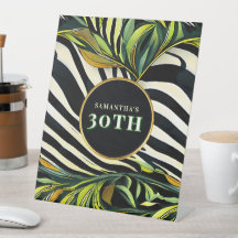 Jungle Glam Any Age Zebra Animal Print 