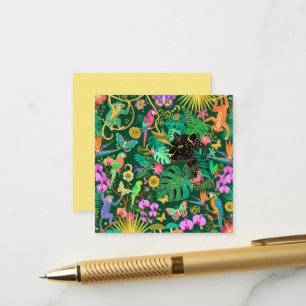 Jungle Gouden Fantasie Surreal Exotisch Informatiekaartje