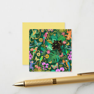 Jungle Gouden Fantasie Surreal Exotisch Informatiekaartje