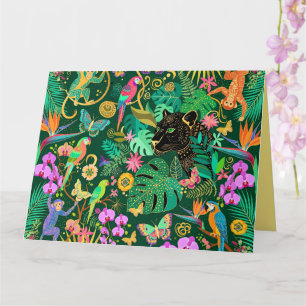 Jungle Gouden Fantasie Surreal Exotisch Kaart