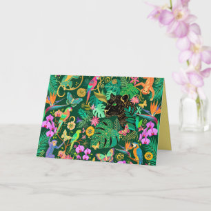 Jungle Gouden Fantasie Surreal Exotisch Kaart