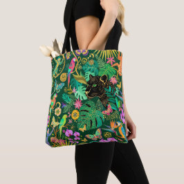 Jungle Gouden Fantasie Surreal Exotisch Tote Bag