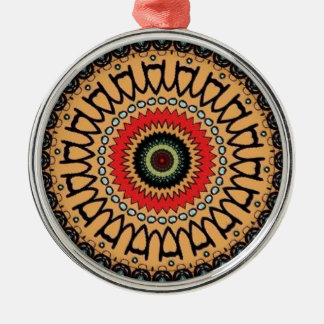 Jungle green pattern metalen ornament