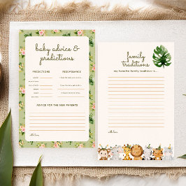 Jungle Green Tropische Baby Shower Voorspellingen 