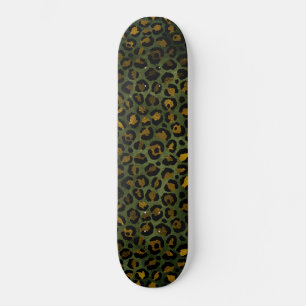 Jungle groen geel cheeta luipaard patroon persoonlijk skateboard