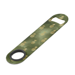 Jungle Groene Gele Ananas Tropisch Fruit Speed Flessenopener