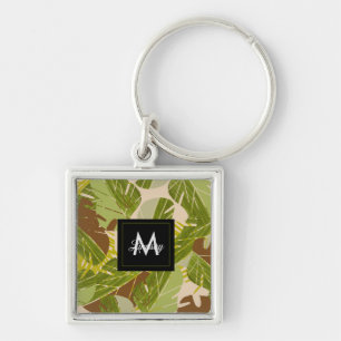 Jungle Groene Safari Blad Tropisch Handgetekend Sleutelhanger