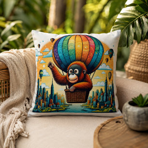 Jungle Harmony: orang-oetan inspiratie Kussen
