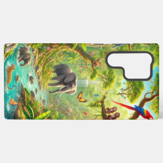 "Jungle Joy" Samsung S22 Ultra Hoesje Samsung Galaxy Hoesje