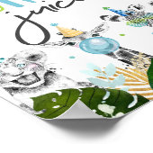 Jungle Juice Safari Party Animals Birthday Sign Poster (Hoek)