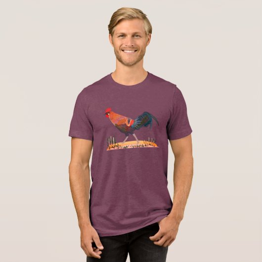 Jungle kip T-shirt Tri-Blend T-shirt (Voorkant volledig)