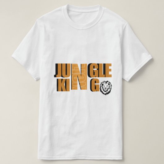 Jungle koning thema ontwerp t-shirt (Design voorkant)