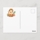 Jungle Leeuwenbaby Shower Bedankkaart Briefkaart (Achterkant)