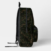 Jungle Leopard Camouflage Pattern Bedrukte Rugzak (Links)