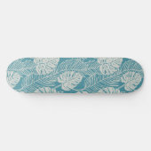 Jungle luxe - monstera en palm persoonlijk skateboard (Horizontaal)