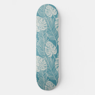 Jungle luxe - monstera en palm persoonlijk skateboard