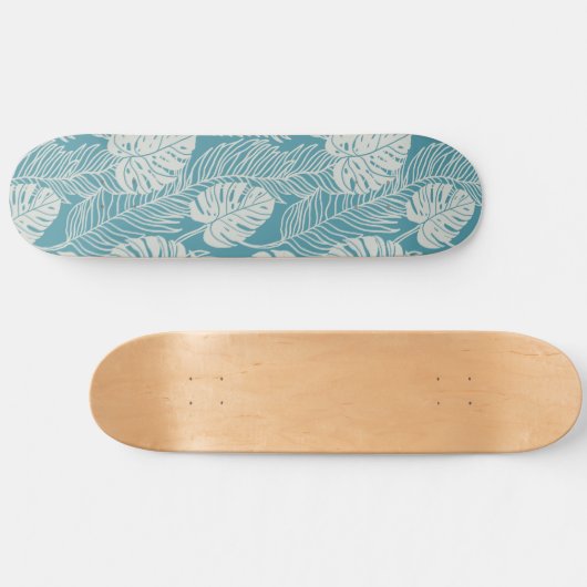 Jungle luxe - tropical pattern persoonlijk skateboard (Horizontaal)