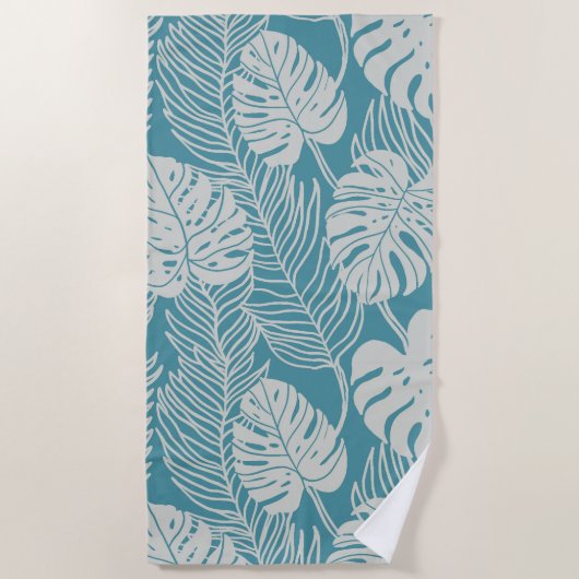 Jungle luxe - tropical pattern strandlaken (Voorkant)