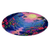 Jungle Moon Blue Parrot Paradise Snijplank (Hoek)