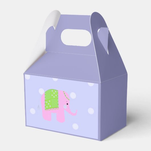 Jungle Olifant met Deken Bedankdoosjes (Voorkant Zijde)