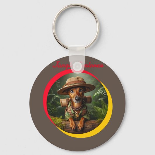 Jungle Ontdekkingsreiziger Sleutelhanger (Voorkant)