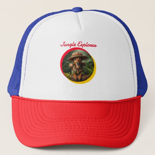 Jungle Ontdekkingsreiziger Trucker Pet (Voorkant)