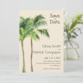 Jungle palm waterverf tropisch  (Staand voorkant)