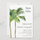 Jungle palm waterverf tropisch (Voorkant)