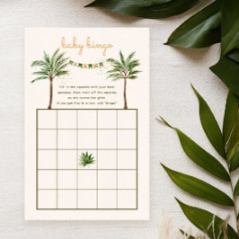 Jungle Palmboom Baby Bingo Spel Baby Shower